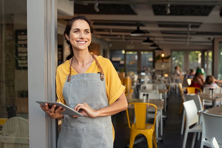 dona de um restaurante de sucesso